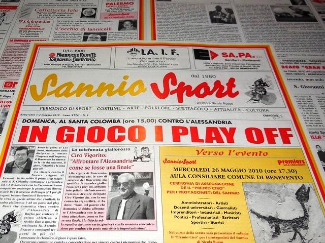 In primo piano - ''Sannio Sport''... Una dolorosa assenza